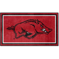 FANMATS 19762 NCAA Arkansas Razorbacks 3ft. x 5ft. Plush Area Rug | Sports Fan Area Rug, Home Decor Rug and Tailgating Mat