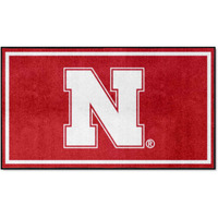 FANMATS 19780 NCAA Nebraska Cornhuskers 3ft. x 5ft. Plush Area Rug | Sports Fan Area Rug, Home Decor Rug and Tailgating Mat