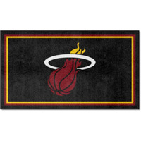 FANMATS 19842 NBA Miami Heat 3ft. x 5ft. Plush Area Rug | Sports Fan Area Rug, Home Decor Rug and Tailgating Mat