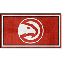 FANMATS 19827 NBA Atlanta Hawks 3ft. x 5ft. Plush Area Rug | Sports Fan Area Rug, Home Decor Rug and Tailgating Mat