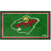 FANMATS 19907 NHL Minnesota Wild 3ft. x 5ft. Plush Area Rug | Sports Fan Area Rug, Home Decor Rug and Tailgating Mat