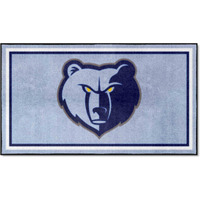FANMATS 19841 NBA Memphis Grizzlies 3ft. x 5ft. Plush Area Rug | Sports Fan Area Rug, Home Decor Rug and Tailgating Mat
