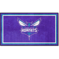 FANMATS 19830 NBA Charlotte Hornets 3ft. x 5ft. Plush Area Rug | Sports Fan Area Rug, Home Decor Rug and Tailgating Mat