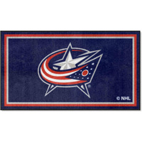 FANMATS 19901 NHL Columbus Blue Jackets 3ft. x 5ft. Plush Area Rug | Sports Fan Area Rug, Home Decor Rug and Tailgating Mat