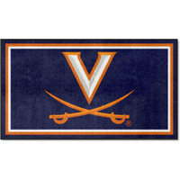 FANMATS 19790 NCAA Virginia Cavaliers 3ft. x 5ft. Plush Area Rug | Sports Fan Area Rug, Home Decor Rug and Tailgating Mat