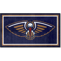 FANMATS 19845 NBA New Orleans Pelicans 3ft. x 5ft. Plush Area Rug | Sports Fan Area Rug, Home Decor Rug and Tailgating Mat