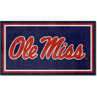 FANMATS 19777 NCAA Ole Miss Rebels 3ft. x 5ft. Plush Area Rug | Sports Fan Area Rug, Home Decor Rug and Tailgating Mat