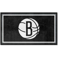 FANMATS 19829 NBA Brooklyn Nets 3ft. x 5ft. Plush Area Rug | Sports Fan Area Rug, Home Decor Rug and Tailgating Mat