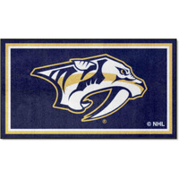 FANMATS 19909 NHL Nashville Predators 3ft. x 5ft. Plush Area Rug | Sports Fan Area Rug, Home Decor Rug and Tailgating Mat