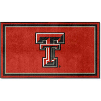 FANMATS 19759 NCAA Texas Tech Red Raiders 3ft. x 5ft. Plush Area Rug | Sports Fan Area Rug, Home Decor Rug and Tailgating Mat