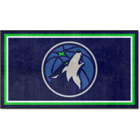 FANMATS 19844 NBA Minnesota Timberwolves 3ft. x 5ft. Plush Area Rug | Sports Fan Area Rug, Home Decor Rug and Tailgating Mat