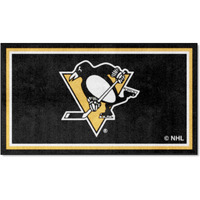 FANMATS 19915 NHL Pittsburgh Penguins 3ft. x 5ft. Plush Area Rug | Sports Fan Area Rug, Home Decor Rug and Tailgating Mat