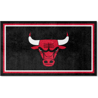 FANMATS 19831 NBA Chicago Bulls 3ft. x 5ft. Plush Area Rug | Sports Fan Area Rug, Home Decor Rug and Tailgating Mat