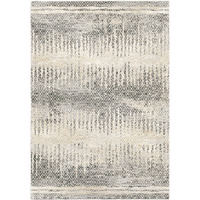 Riverstone Pinnacle Indoor Area Rug - 6'7" x 9'6" Cloud Grey, Vintage Geometric Design, Stain-Resistant, Easy to Clean, Durable Rug for Living Room, or Bedroom Home Decor