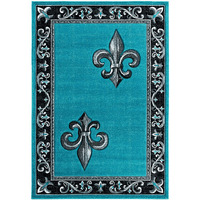 United Weavers of America Bristol Lilium Turquoise Area Rug, 7'10" x 10'6"