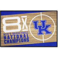 FANMATS 25960 NCAA - Kentucky Wildcats Dynasty Starter Mat Accent Rug - 19in. x 30in. | Sports Fan Home Decor Rug and Tailgating Mat