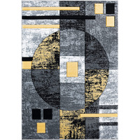 United Weavers of America Bristol Epsilon Yellow Mat Rug, 2'7" x 4'2"