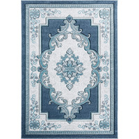 United Weavers of America Bristol Fallon Aqua Area Rug, 7'10" x 10'6"