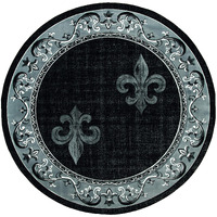 United Weavers of America Bristol Lilium Grey Round Rug, 7'10"