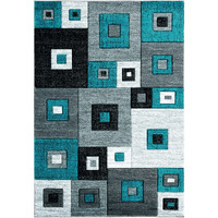 United Weavers of America Bristol Cicero Turquoise Mat Rug, 2'7" x 4'2"