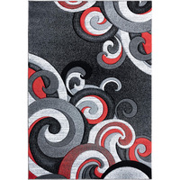 United Weavers of America Bristol Rhiannon Red Runner Rug, 2'7" x 7'4"