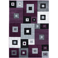 United Weavers of America Bristol Cicero Plum Mat Rug, 2'7" x 4'2"