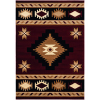 United Weavers of America Bristol Caliente Burgundy Area Rug, 7'10" x 10'6"