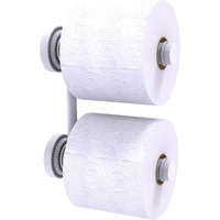 Allied Brass DT-24-RR-2 Dottingham Collection 2 Reserve Roll Toilet Paper Holder, Matte White