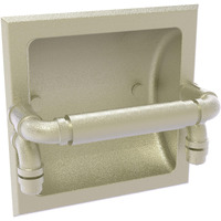 Allied Brass P-190-RTP-SN Pipeline Collection Recessed Toilet Paper Holder, Satin Nickel