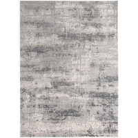 United Weavers Cascades Mazama Grey Abstract Round Rug 7'10" RD