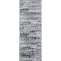 United Weavers Cascades Mazama Grey Abstract Runner Rug 2'7" x 7'2"