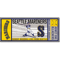 FANMATS 2195 MLB Retro - Seattle Mariners Retro Collection Ticket Runner Rug - 30in. x 72in. - (1989)