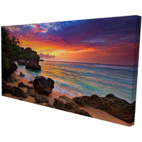 Begin Sunset Beach Romance - Print on Canvas Edition