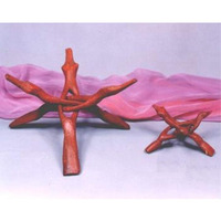 INDIA OVERSEAS TRADING CORP Wooden Snake Stand 9"
