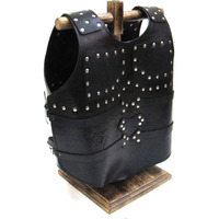 Faux Leather Armor Jacket(L-20344)