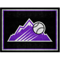 FANMATS 29031 Colorado Rockies 8ft. x 10 ft. Plush Area Rug