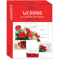 HTL Card-Boxed-Wedding-Rose Bouquet (Box of 12)
