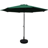 St. Kitts Aluminum 10-foot Patio Umbrella - Forest Green