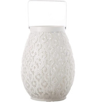 Urban Trends Metal Round Lantern Bellied