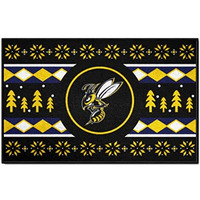 FANMATS 33332 NCAA - Montana State Billings Holiday Sweater Starter Mat Accent Rug - 19in. x 30in.| Sports Fan Home Decor Rug and Tailgating Mat