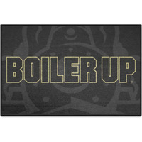 FANMATS 33417 NCAA - Purdue University Starter Mat Accent Rug - 19in. x 30in. Slogan Starter Mat | Sports Fan Home Decor Rug and Tailgating Mat