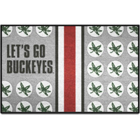FANMATS 33413 NCAA - Ohio State Starter Mat Accent Rug - 19in. x 30in. Slogan Design| Sports Fan Home Decor Rug and Tailgating Mat