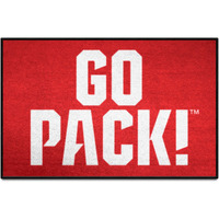 FANMATS 33410 NCAA - NC State Starter Mat Accent Rug - 19in. x 30in. Slogan Design| Sports Fan Home Decor Rug and Tailgating Mat