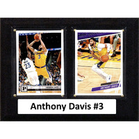 NBA 6"X8" Anthony Davis Los Angeles Lakers Two Card Plaque