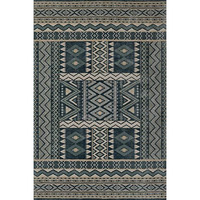 Momeni Genevieve Polyester Area Rug, Blue, 3'10" X 5'7"