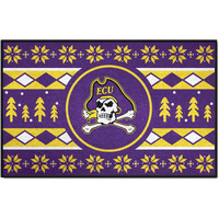 FANMATS 32992 NCAA - East Carolina University Holiday Sweater Starter Mat Accent Rug - 19in. x 30in.| Sports Fan Home Decor Rug and Tailgating Mat