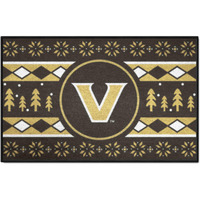 FANMATS 33624 Vanderbilt University Holiday Sweater Starter Mat Accent Rug - 19in. x 30in.