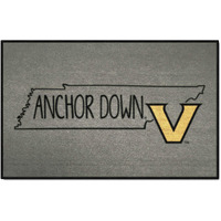 FANMATS 33650 NCAA - Vanderbilt Commodores Starter Mat Accent Rug - 19in. x 30in. | Sports Fan Home Decor Rug and Tailgating Mat