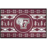 FANMATS 34125 NCAA - Fordham University Holiday Sweater Starter Mat Accent Rug - 19in. x 30in.| Sports Fan Home Decor Rug and Tailgating Mat