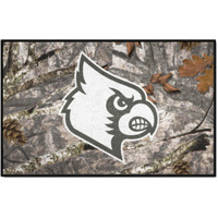 FANMATS 33982 NCAA - Louisville Cardinals Camo Starter Mat Accent Rug - 19in. x 30in.| Sports Fan Home Decor Rug and Tailgating Mat